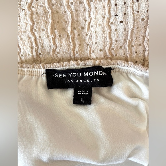 See You Monday Women's Large Halter Dress Y2K Boho Coastal Cowgirl Festival Maxi - Picture 3 of 10